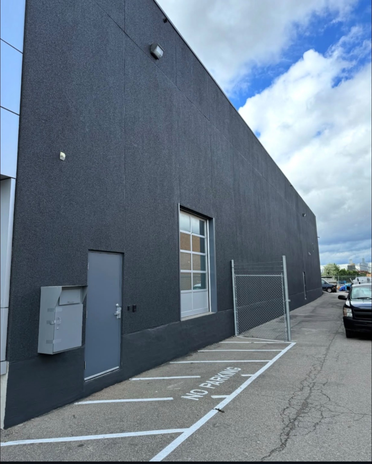 Commercial exterior painting project by Bluestone Painters